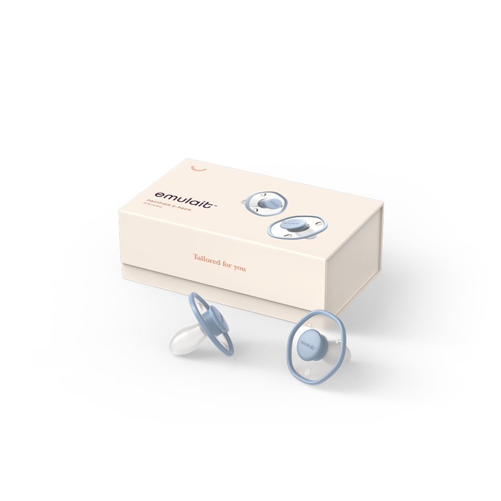 The Emulait Pacifier 2-Pack - Nipple-shaped pacifier | Emulait
